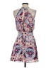 Parker 100% Polyester Floral Blue Cocktail Dress Size XS - photo 2