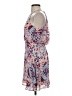 Parker 100% Polyester Floral Blue Cocktail Dress Size XS - photo 5