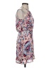 Parker 100% Polyester Floral Blue Cocktail Dress Size XS - photo 4