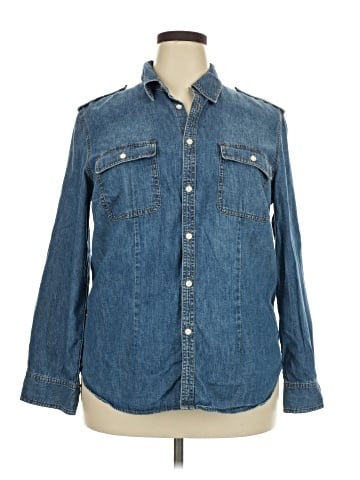 Lauren Jeans Co. Long Sleeve Button-Down Shirt (view 1)