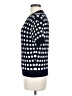 Ann Taylor Checkered-gingham Blue Pullover Sweater Size M - photo 5