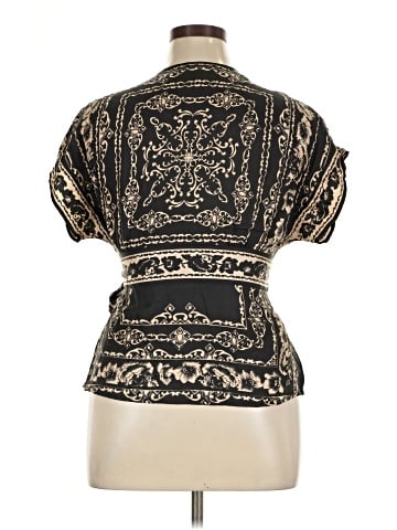 White House Black Market Short Sleeve Silk Top (view 2)