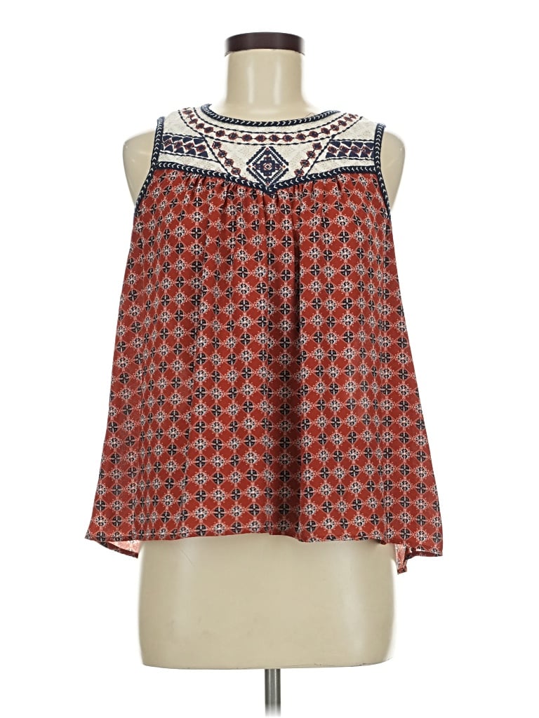 Pre-owned Xhilaration Sleeveless Blouse In Red