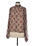 Ramy Brook 100% Polyester Brown Long Sleeve Blouse Size M - photo 1