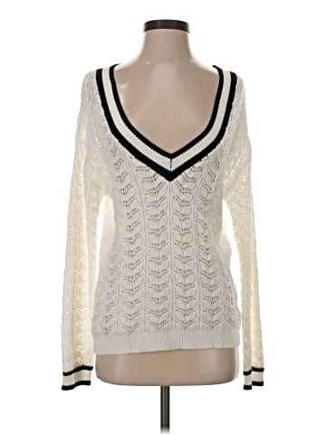 Flat White Pullover Sweater (view 1)