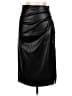 Shein 100% Polyester Black Faux Leather Skirt Size L - photo 1