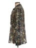 CAbi Print Silver Long Sleeve Button-Down Shirt Size L - photo 5