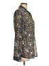 CAbi Print Silver Long Sleeve Button-Down Shirt Size L - photo 4