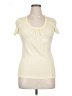 Neiman Marcus 100% Cotton Ivory Short Sleeve Top Size XL - photo 1