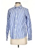 On 34th 100% Cotton Stripes Blue Long Sleeve Button-Down Shirt Size S - photo 1