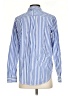 On 34th 100% Cotton Stripes Blue Long Sleeve Button-Down Shirt Size S - photo 2