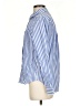 On 34th 100% Cotton Stripes Blue Long Sleeve Button-Down Shirt Size S - photo 5
