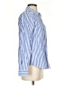 On 34th 100% Cotton Stripes Blue Long Sleeve Button-Down Shirt Size S - photo 4