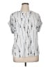 Cure Silver Short Sleeve Blouse Size XL - photo 1