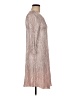 Honeyme 100% Polyester Metallic Silver Cocktail Dress Size M - photo 4