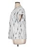 Cure Silver Short Sleeve Blouse Size XL - photo 5
