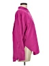 Express Solid Purple Long Sleeve Button-Down Shirt Size M - photo 4