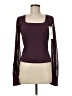 Shan 100% Polyester Burgundy Long Sleeve Top Size 8 - photo 1