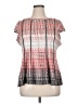 Robert Louis Red Short Sleeve Blouse Size XL (petite) - photo 1
