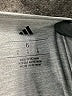 Adidas 100% Recycled Polyester Gray Active T-Shirt Size 6 - photo 3