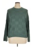 Maurices 100% Acrylic Checkered-gingham Green Pullover Sweater Size XL - photo 1