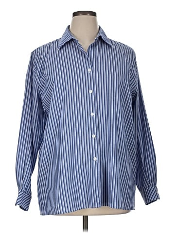 Foxcroft Long Sleeve Button-Down Shirt (view 1)