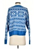 American Eagle Outfitters Print Blue Pullover Sweater Size XS - photo 2