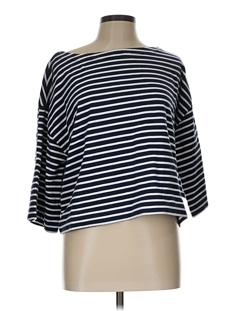 Pre-owned On 34th 3/4 Sleeve T-shirt In Blue