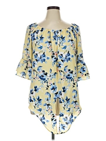 AB Studio 3/4 Sleeve Blouse (view 1)