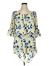 AB Studio Yellow 3/4 Sleeve Blouse Size 0X - photo 1