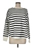 French Connection Stripes White Pullover Sweater Size M - photo 1
