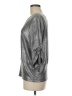 Clara Sun Woo Metallic Silver 3/4 Sleeve Top Size M - photo 5