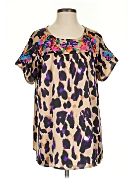 See And Be Seen Short Sleeve Blouse