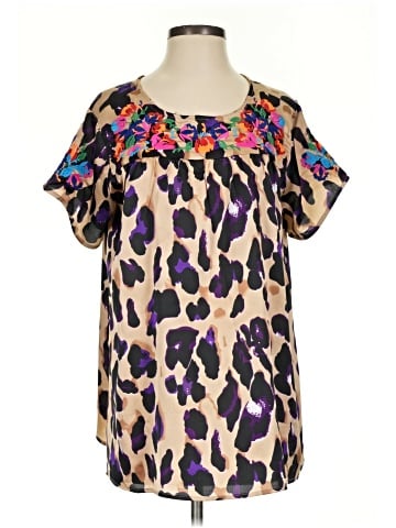 See and Be Seen Short Sleeve Blouse (view 1)