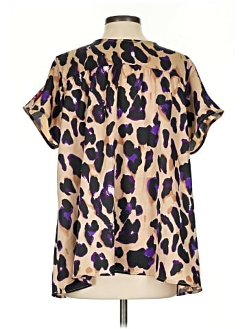 See and Be Seen Short Sleeve Blouse (view 2)