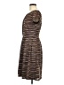 Ellen Tracy Stripes Brown Casual Dress Size 6 - photo 5