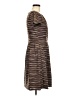 Ellen Tracy Stripes Brown Casual Dress Size 6 - photo 4