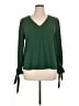 CeCe Green Long Sleeve Blouse Size XL - photo 1