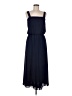 Unbranded Solid Blue Casual Dress Size 8 - photo 1