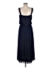 Unbranded Solid Blue Casual Dress Size 8 - photo 2