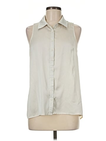 Rose + Olive Sleeveless Button-Down Shirt (view 1)