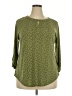 Cure Green 3/4 Sleeve Blouse Size 2X - photo 1
