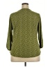 Cure Green 3/4 Sleeve Blouse Size 2X - photo 2