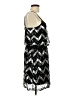 Gracie 100% Polyester Chevron-herringbone Silver Cocktail Dress Size L - photo 4