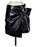 Mango Black Faux Leather Skirt Size 6 - photo 1