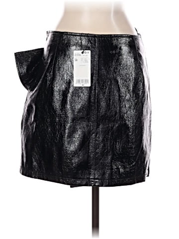 Mango Faux Leather Skirt (view 2)