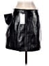 Mango Black Faux Leather Skirt Size 6 - photo 2