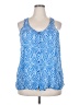 Faded Glory 100% Rayon Blue Sleeveless Blouse Size 20 - photo 1