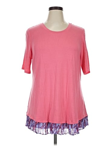 LOGO by Lori Goldstein Short Sleeve Top (view 1)