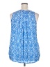 Faded Glory 100% Rayon Blue Sleeveless Blouse Size 20 - photo 2